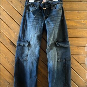 Justice Kids Blue Jeans with Belt